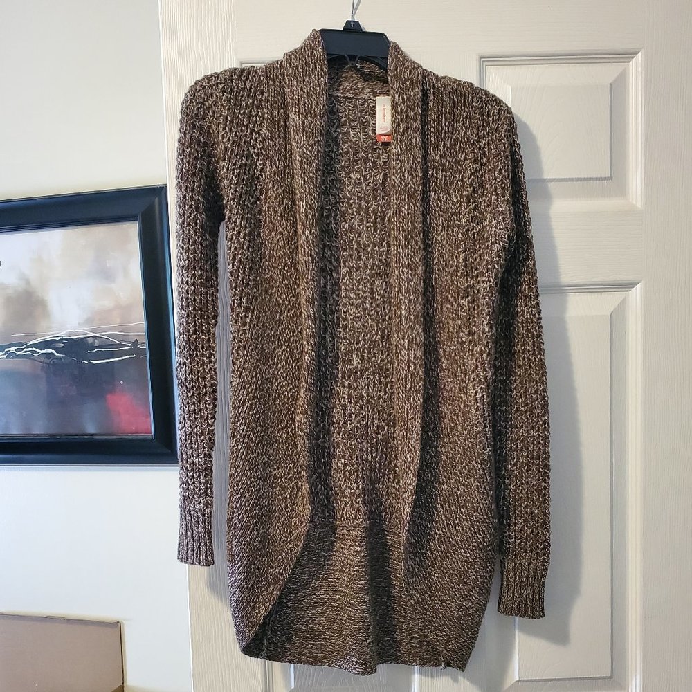 No Boundaries Brown Knit Sweater